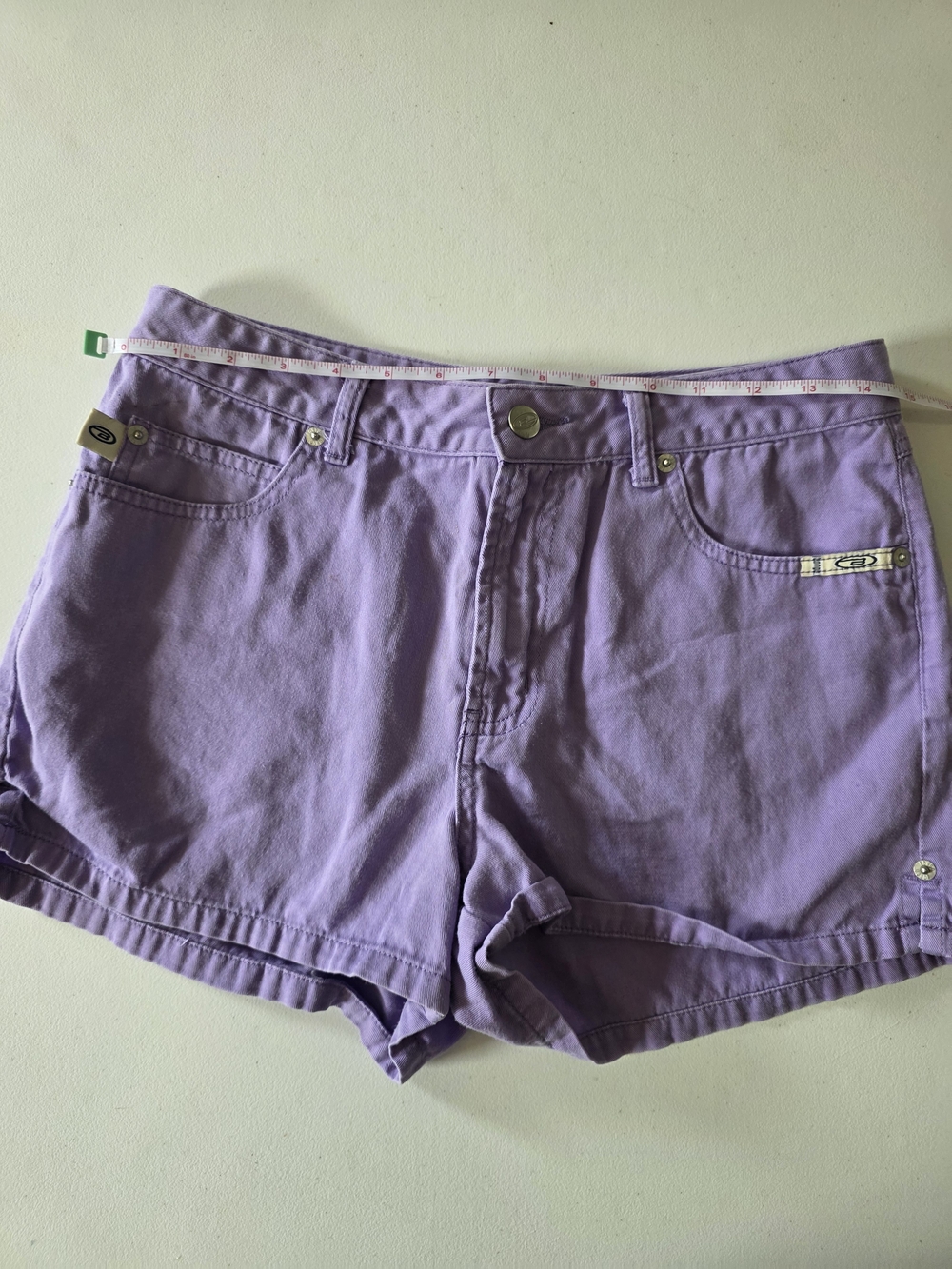 Vintage Bongo Lilac Juniors Denim Shorts - Casual Summer Style